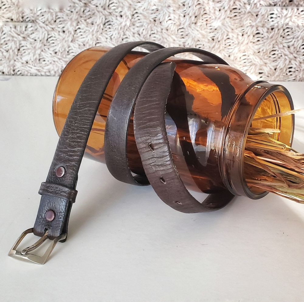 Buffalo calf leather belt